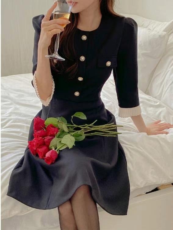 ANDBYL直郵韓國代購㊣女裝新款職業時尚休閑熱賣推薦連衣裙ANDBYL連衣裙