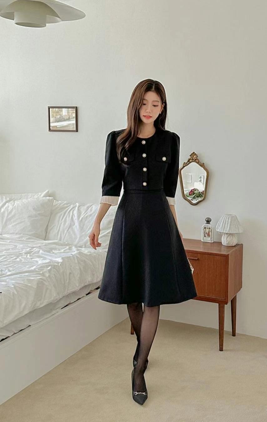 ANDBYL直郵韓國代購㊣女裝新款職業時尚休閑熱賣推薦連衣裙ANDBYL連衣裙圖色2