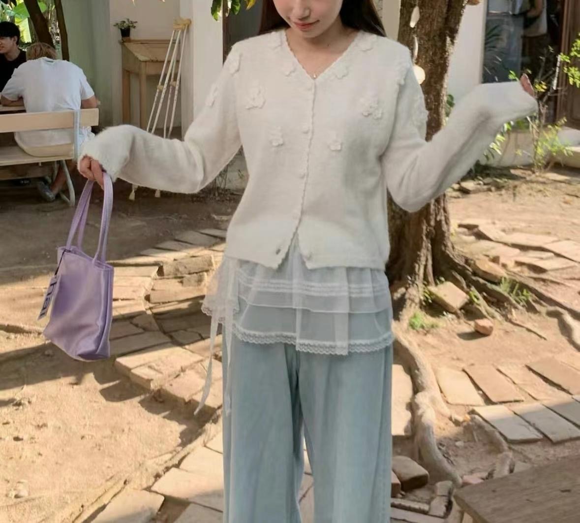 ANDBYL直郵韓國代購㊣女裝新款推薦熱賣時尚休閑職業針織衫ANDBYL針織衫圖色1