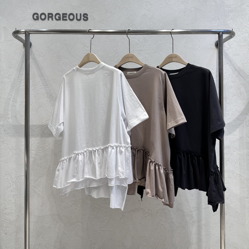 GORGEOUS直郵韓國代購㊣女裝新品職業25春夏熱賣推薦休閑T恤GORGEOUST恤