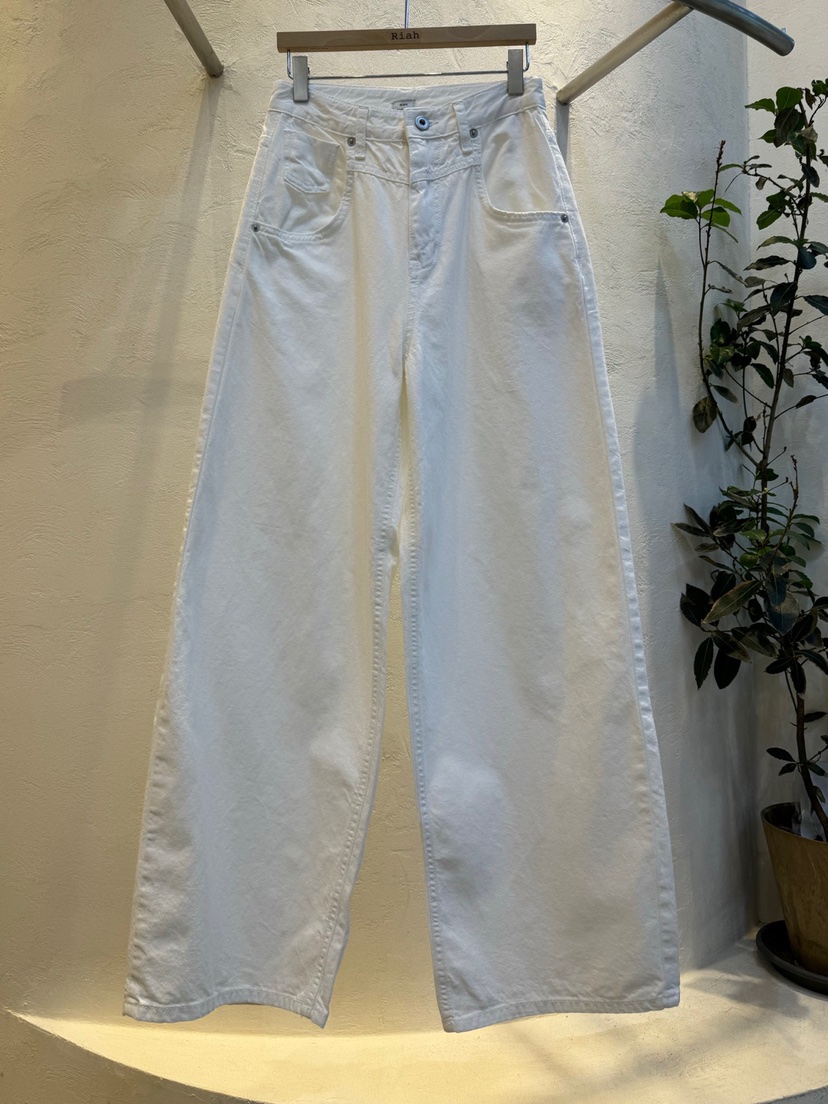 RIAH直郵韓國代購㊣女裝新款熱賣25春夏推薦牛仔褲打折寬松RIAH牛仔褲圖色1