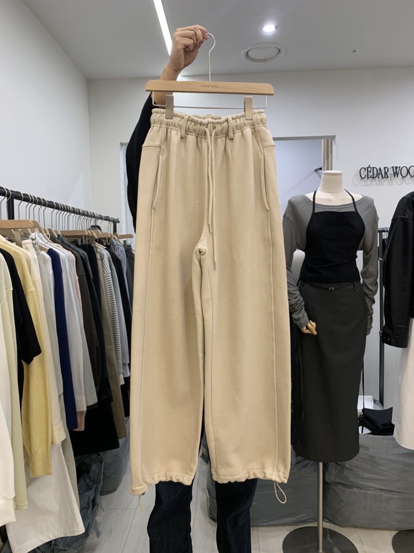CEDARWOOD直郵韓國代購㊣女裝新品職業人氣熱賣25春夏休閑褲加絨CEDARWOOD休閑褲圖色1
