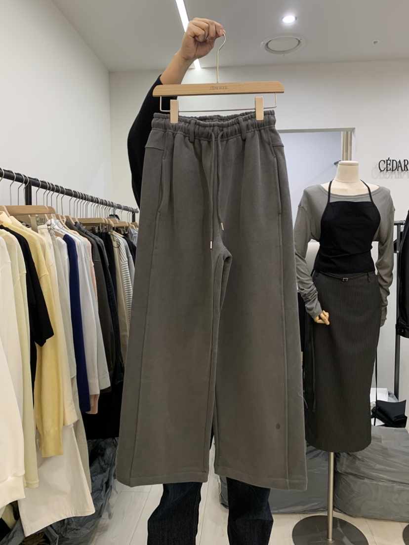 CEDARWOOD直郵韓國代購㊣女裝新品職業人氣熱賣25春夏休閑褲加絨CEDARWOOD休閑褲圖色2