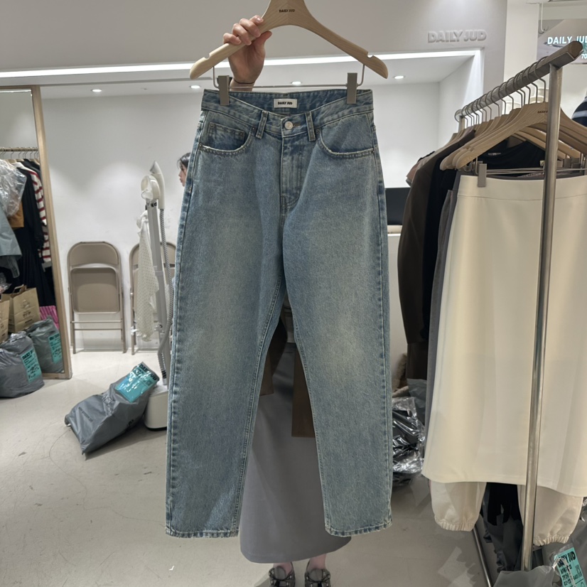 DAILYJUD東大門代購女裝新品真品推薦25春夏時尚職業牛仔褲DAILY JUD牛仔褲圖色1