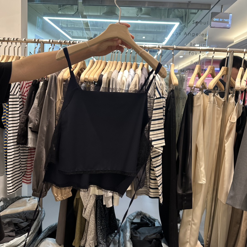 HONG.U韓國直郵女裝新品25春夏職業真品時尚人氣熱賣吊帶背心HONG.U吊帶/背心