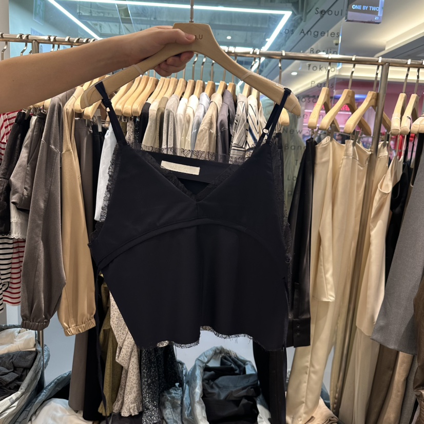 HONG.U韓國直郵女裝新品25春夏職業真品時尚人氣熱賣吊帶背心HONG.U吊帶/背心