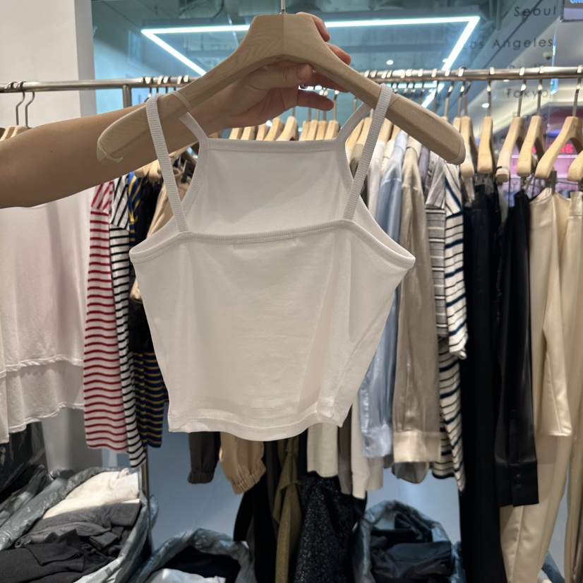 HONG.U東大門實拍女士新品熱賣真品休閑時尚職業25春夏吊帶背心HONG.U吊帶/背心