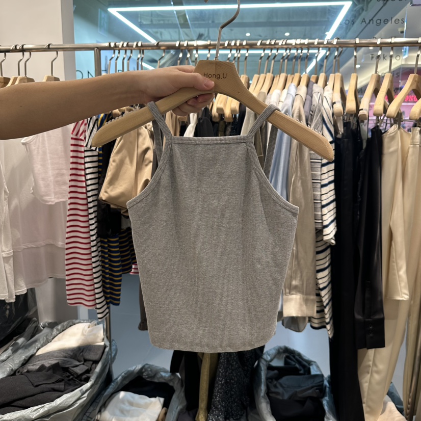 HONG.U東大門實拍女士新品熱賣真品休閑時尚職業25春夏吊帶背心HONG.U吊帶/背心圖色3