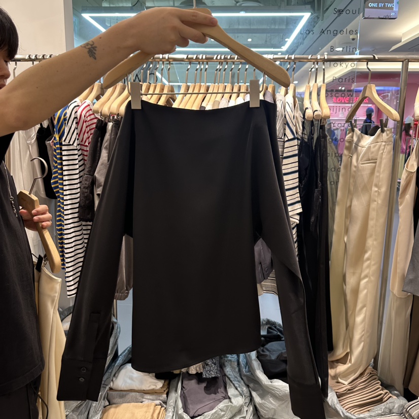 HONG.U韓國直郵女裝新品時尚熱賣人氣職業休閑25春夏襯衫蕾絲衫HONG.U襯衫/蕾絲衫