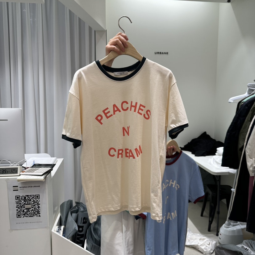 URBANE-P韓國直郵女士新品時尚25春夏休閑熱賣真品推薦T恤URBANE-PT恤