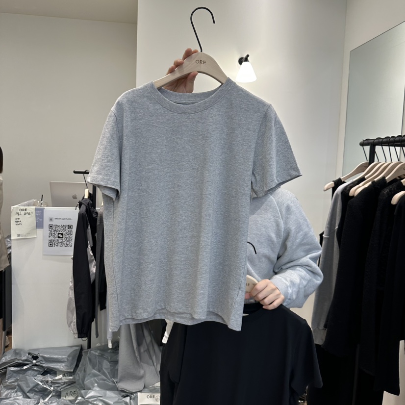 ORE-P東大門直郵女裝新品人氣推薦休閑25春夏時尚職業真品T恤ORET恤圖色4