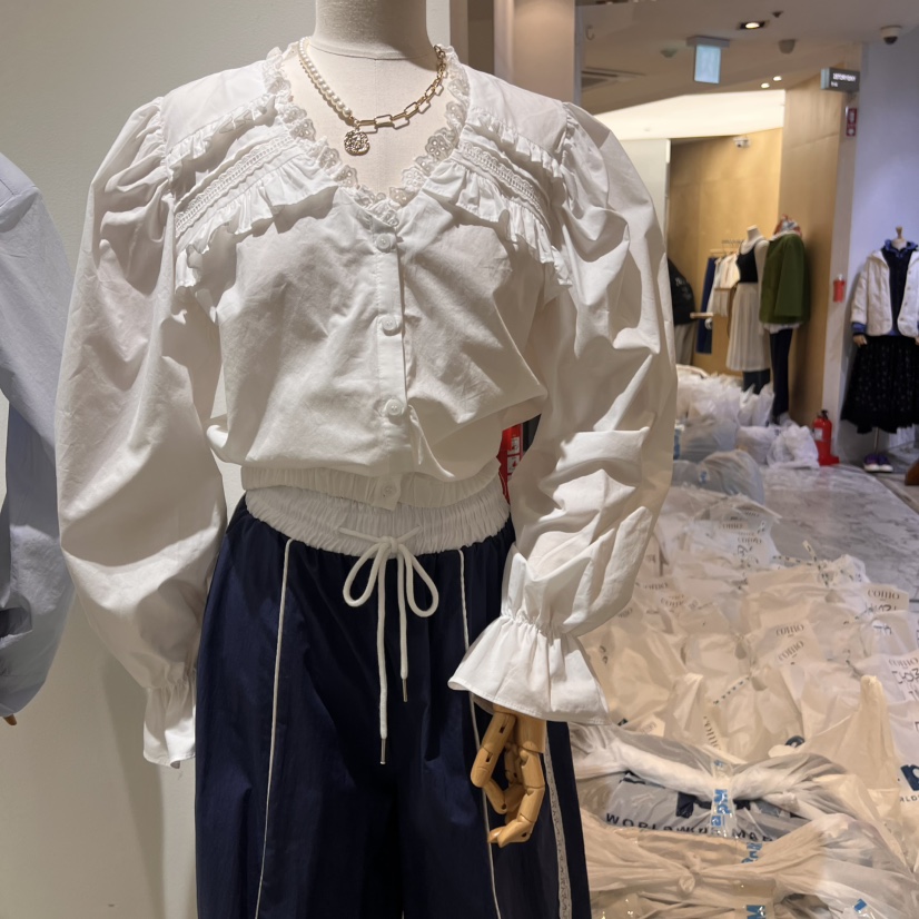 TYCHE韓國代購女士新款時尚熱賣職業人氣休閑真品襯衫蕾絲衫TYCHE襯衫/蕾絲衫圖色2