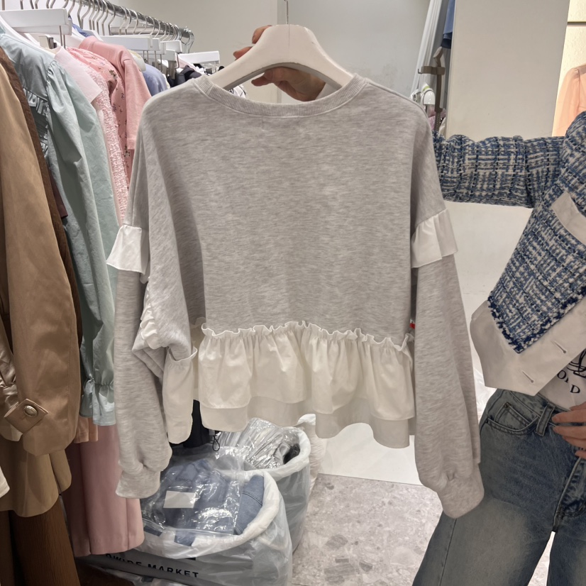 TYCHE韓國直郵女裝新品推薦休閑職業25春夏時尚熱賣衛衣復古TYCHE衛衣