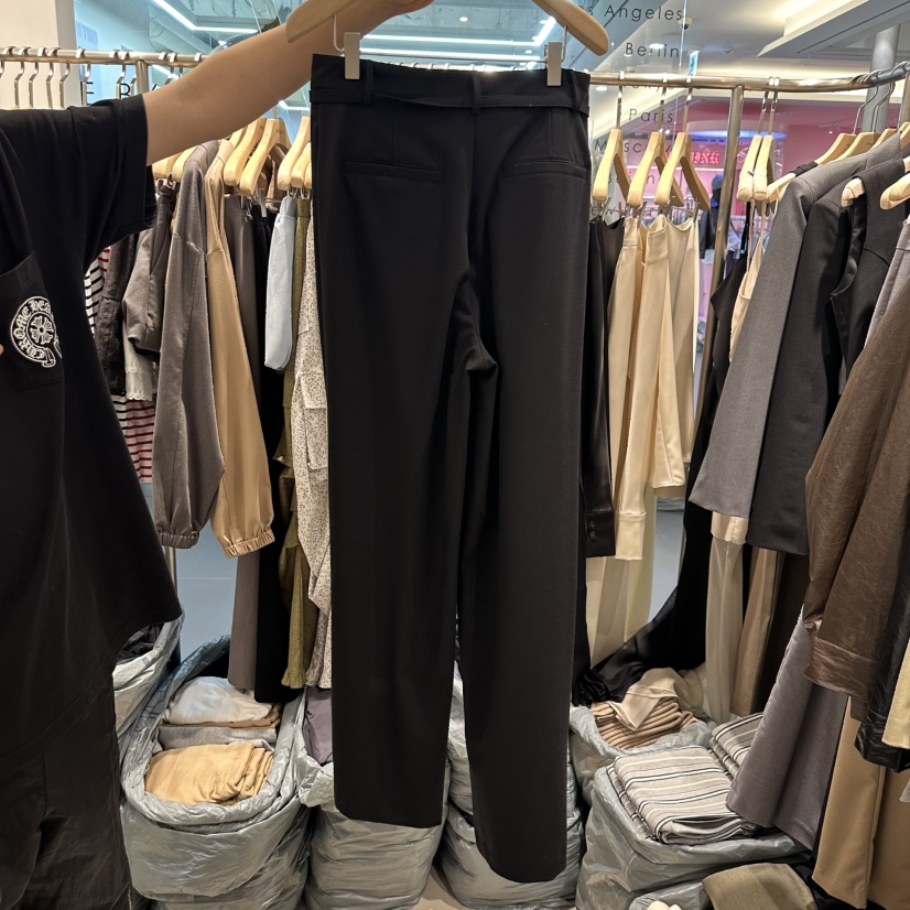 HONG.U韓國直郵女裝新品真品休閑熱賣推薦時尚休閑褲含腰帶HONG.U休閑褲