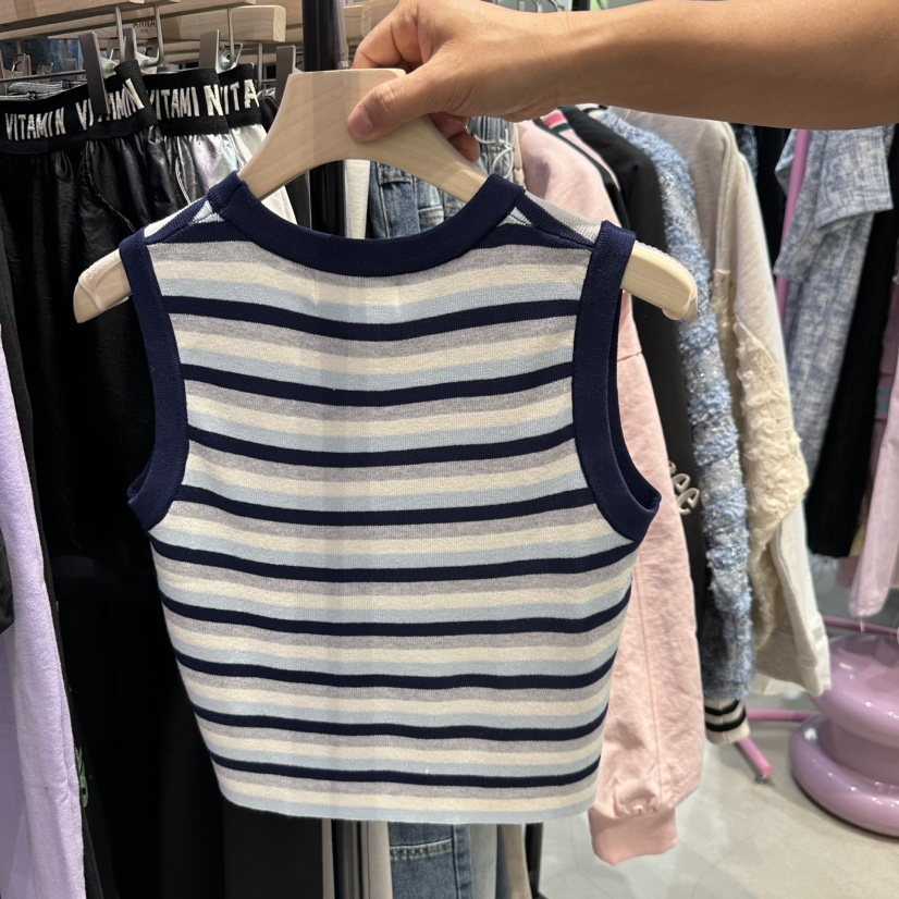 ANNA韓國代購女士新品推薦25春夏時尚真品熱賣人氣職業馬甲ANNA馬甲