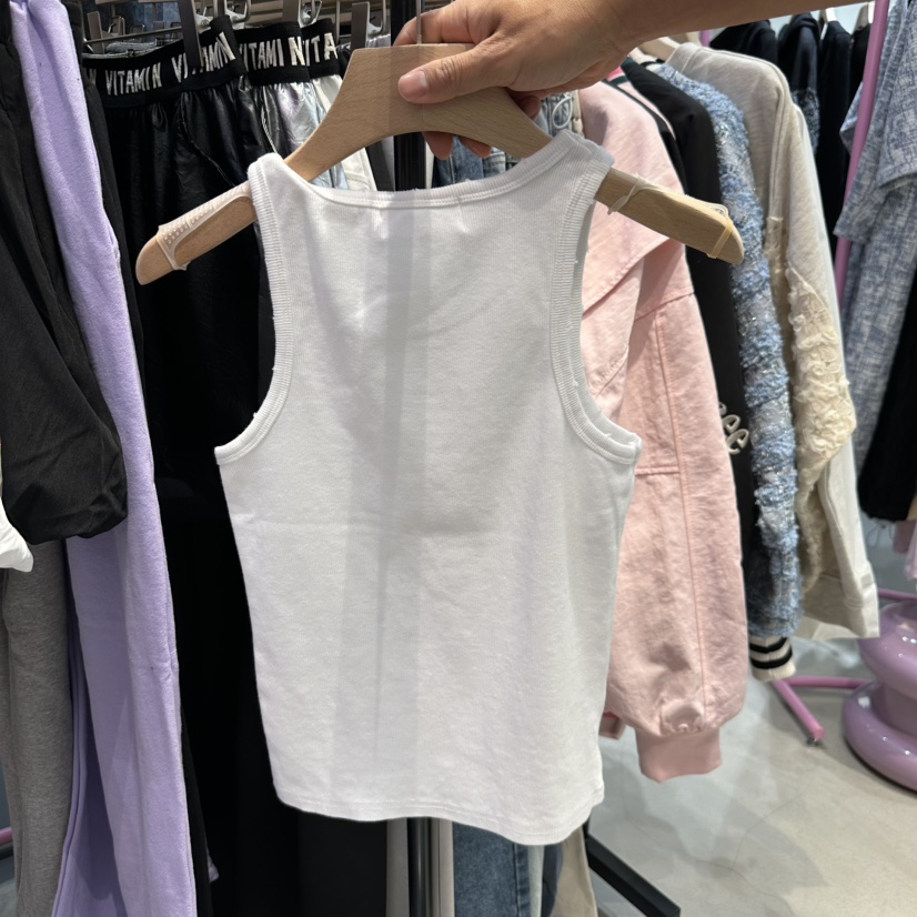 ANNA韓國代購女裝新品時尚職業推薦真品25春夏休閑吊帶背心ANNA吊帶/背心