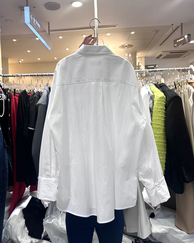 WORK SHOP韓國㊣直郵東大門代購女裝新款時尚25春夏襯衫蕾絲衫Work_shop襯衫/蕾絲衫