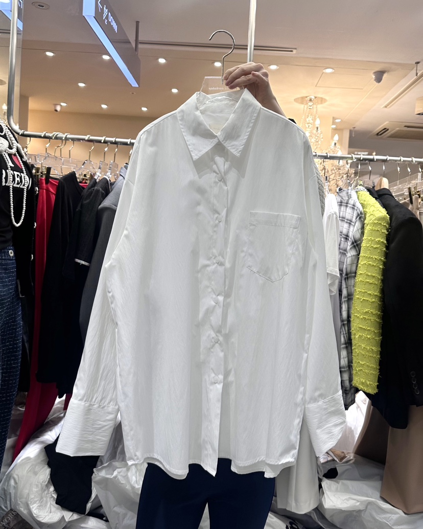 WORK SHOP韓國㊣直郵東大門代購女裝新款時尚25春夏襯衫蕾絲衫Work_shop襯衫/蕾絲衫
