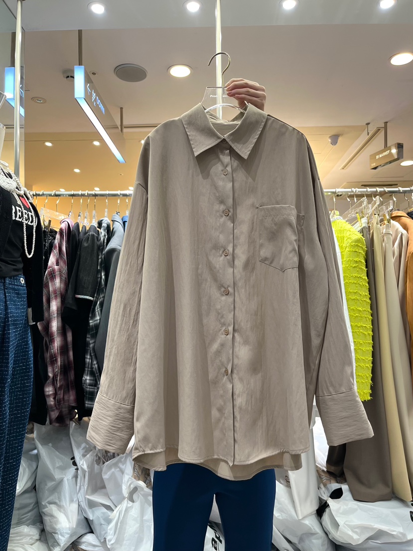 WORK SHOP韓國㊣直郵東大門代購女裝新款時尚25春夏襯衫蕾絲衫Work_shop襯衫/蕾絲衫圖色2