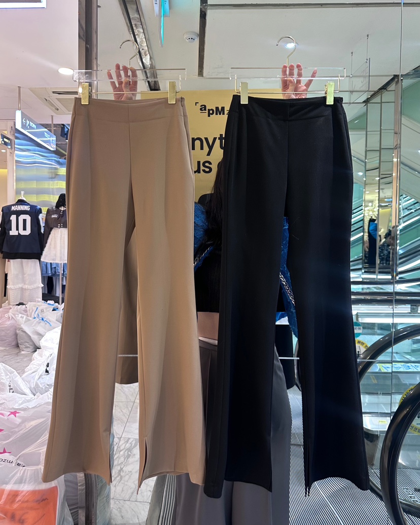 WORK SHOP韓國直郵㊣東大門實拍女裝新品職業休閑熱賣休閑褲Work_shop休閑褲