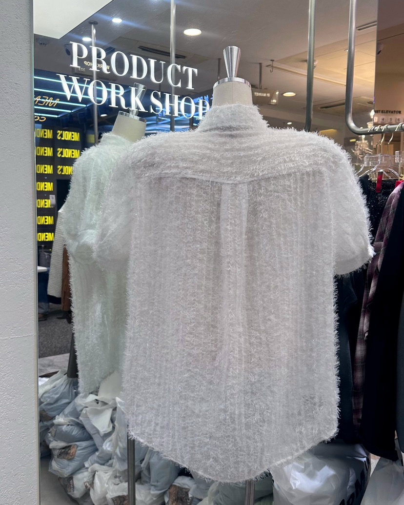WORK SHOP直郵韓國代購㊣女裝新品25春夏熱賣人氣襯衫蕾絲衫Work_shop襯衫/蕾絲衫