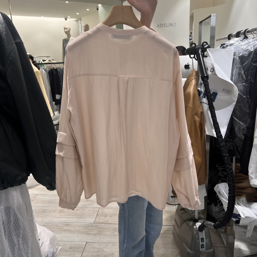 ADELINE直郵韓國代購㊣女裝新款休閑推薦時尚人氣襯衫蕾絲衫ADELINE襯衫/蕾絲衫