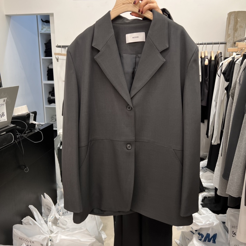 RECOVER-OT東大門直郵女裝新款時尚人氣職業真品25春夏西裝西服RECOVER/MOMENT西裝/西服圖色2