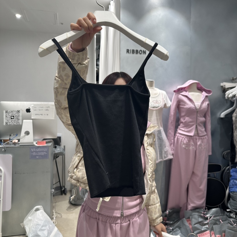 RIBBON東大門實拍女士新款時尚熱賣真品職業25春夏吊帶背心RIBBON吊帶/背心