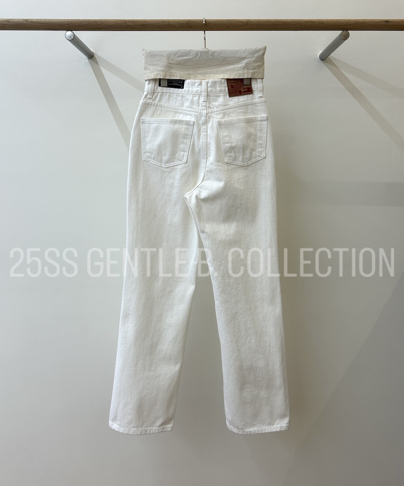 GENTLE B韓國直郵㊣東大門實拍女裝新品休閑25春夏時尚牛仔褲GENTLE B牛仔褲
