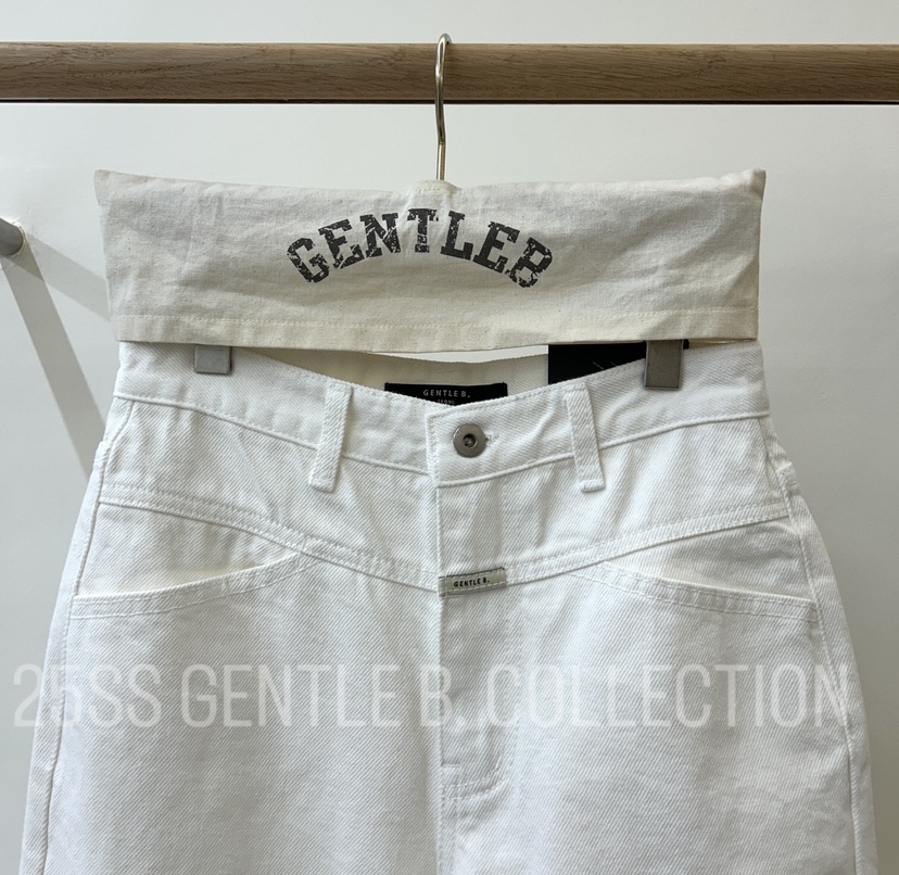 GENTLE B韓國直郵㊣東大門實拍女裝新品休閑25春夏時尚牛仔褲GENTLE B牛仔褲