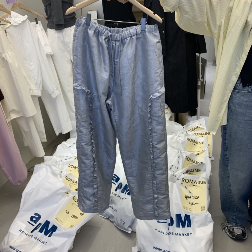 ROMAINE直郵韓國代購㊣女裝新品熱賣職業25春夏人氣推薦休閑褲ROMAINE休閑褲圖色3