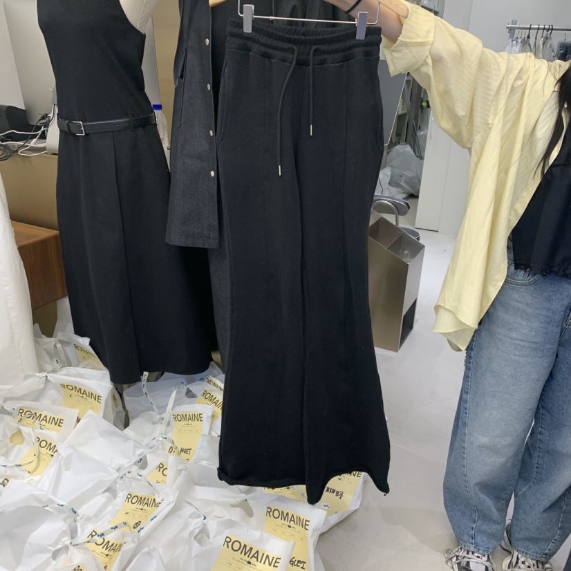ROMAINE韓國直郵㊣女裝新款職業推薦熱賣時尚人氣休閑褲褶皺ROMAINE休閑褲圖色3
