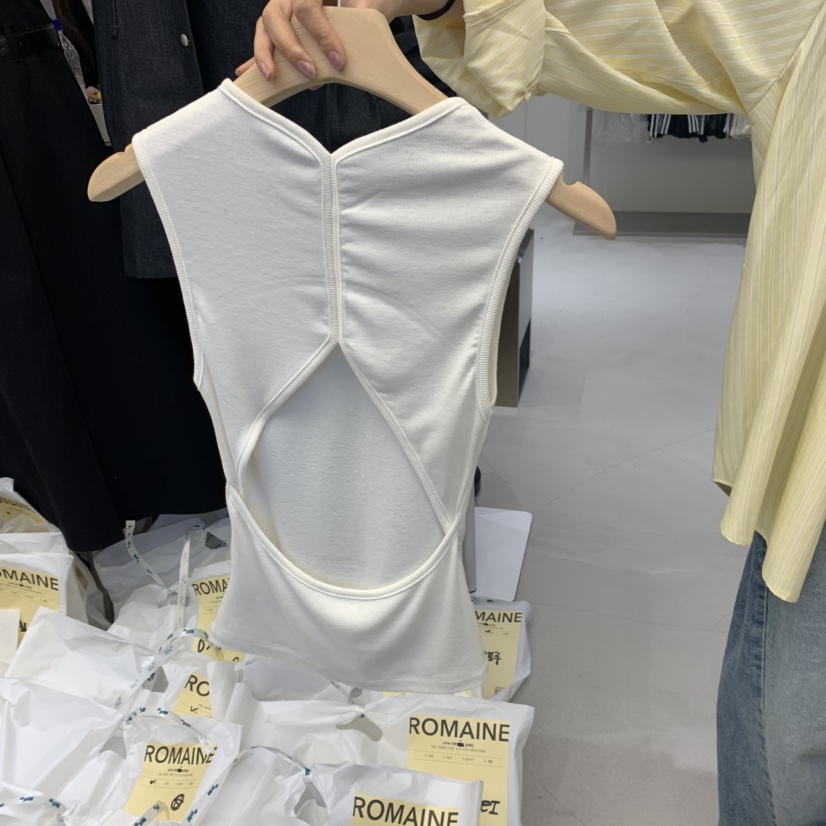 ROMAINE直郵韓國代購㊣女裝新款熱賣人氣職業休閑推薦吊帶背心ROMAINE吊帶/背心