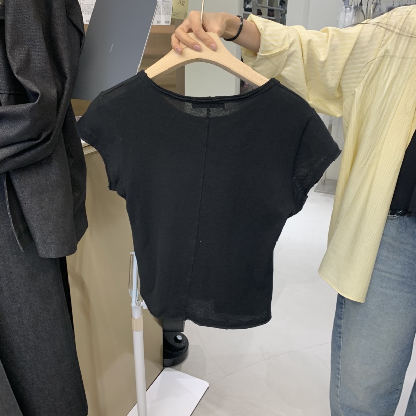 ROMAINE韓國㊣直郵東大門代購女裝新品時尚熱賣休閑25春夏T恤ROMAINET恤