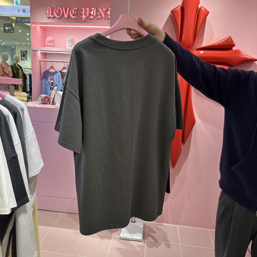 LOVE PINK韓國直郵㊣東大門實拍女裝新品職業25春夏推薦T恤LOVE PINKT恤