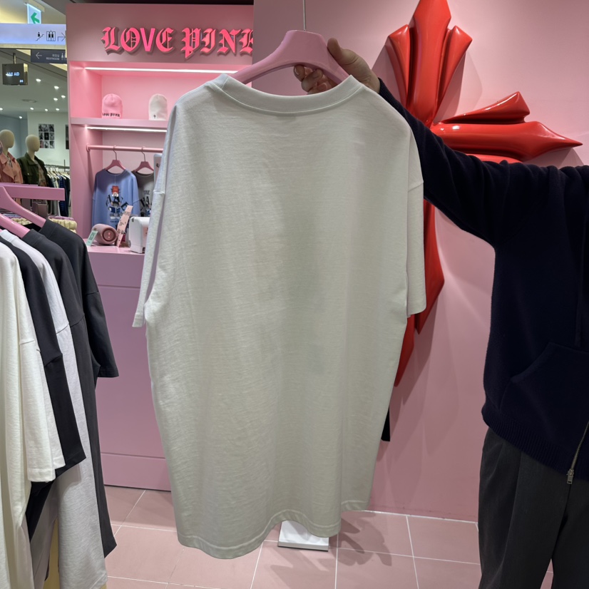 LOVE PINK韓國直郵㊣東大門實拍女裝新品職業25春夏推薦T恤LOVE PINKT恤