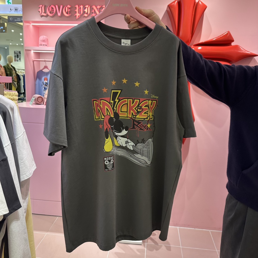 LOVE PINK韓國直郵㊣東大門實拍女裝新品職業25春夏推薦T恤LOVE PINKT恤圖色2