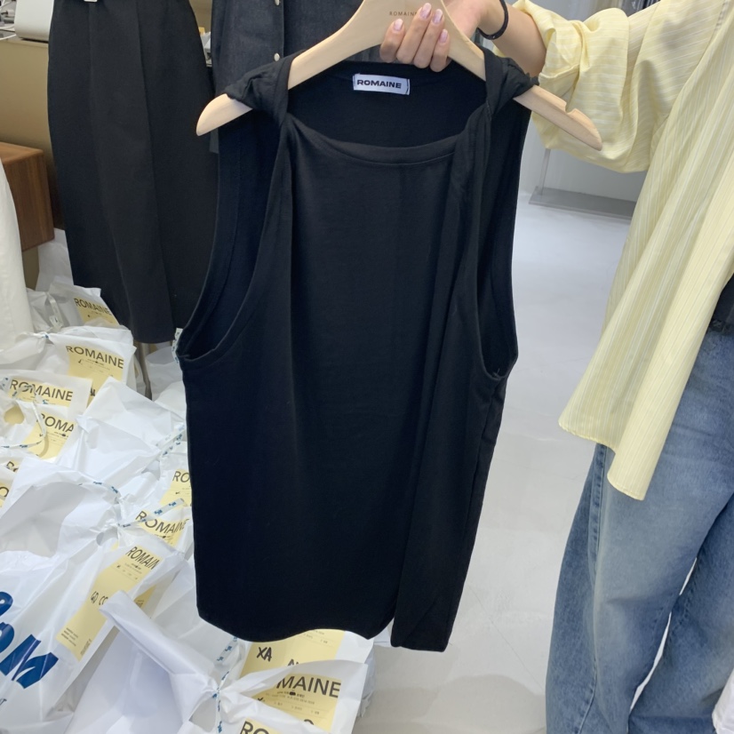 ROMAINE韓國直郵㊣東大門實拍女裝新品時尚休閑25春夏吊帶背心ROMAINE吊帶/背心圖色2