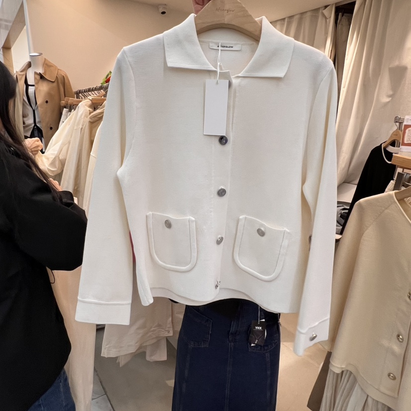 AFTERGLOW直郵韓國代購㊣女裝新品休閑推薦人氣時尚針織衫開衫AFTERGLOW針織衫