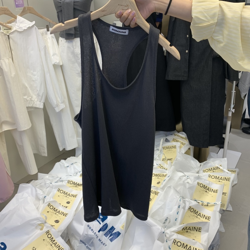 ROMAINE韓國㊣直郵東大門代購女裝新品熱賣職業25春夏吊帶背心ROMAINE吊帶/背心圖色2