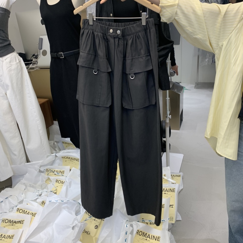 ROMAINE韓國㊣直郵東大門代購女裝新品職業25春夏人氣休閑褲ROMAINE休閑褲圖色2