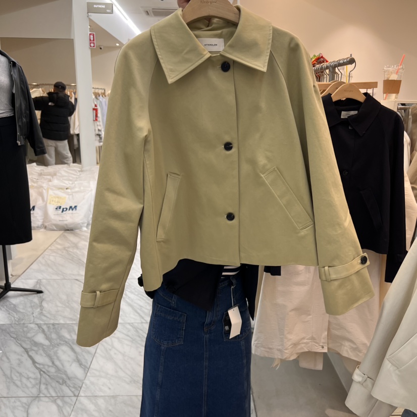 AFTERGLOW直郵韓國代購㊣女裝新品熱賣時尚職業25春夏休閑夾克AFTERGLOW夾克圖色2