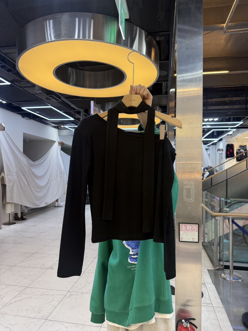 PLUM-q韓國直郵㊣女裝新品熱賣職業時尚人氣推薦25春夏長袖T恤PLUM長袖T恤圖色2