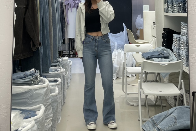 PAI韓國直郵㊣女裝新款時尚25春夏職業推薦熱賣人氣休閑牛仔褲PAI牛仔褲