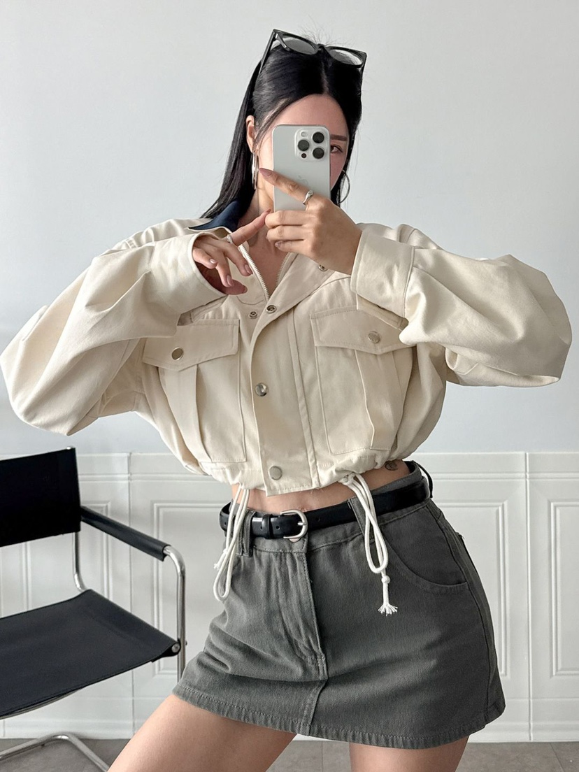 RED-J-레드.J-T韓國直郵㊣女裝新品休閑人氣25春夏夾克口袋RED-J夾克