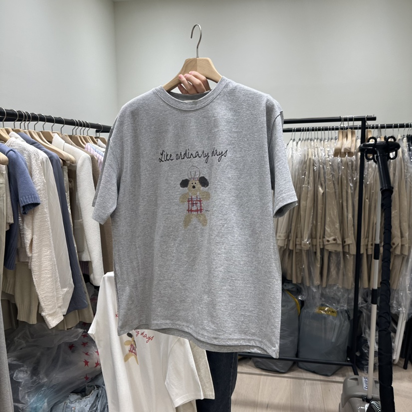 NOTTINGHAM韓國㊣直郵東大門代購女裝新品時尚人氣推薦休閑T恤NOTTINGHAMT恤圖色3