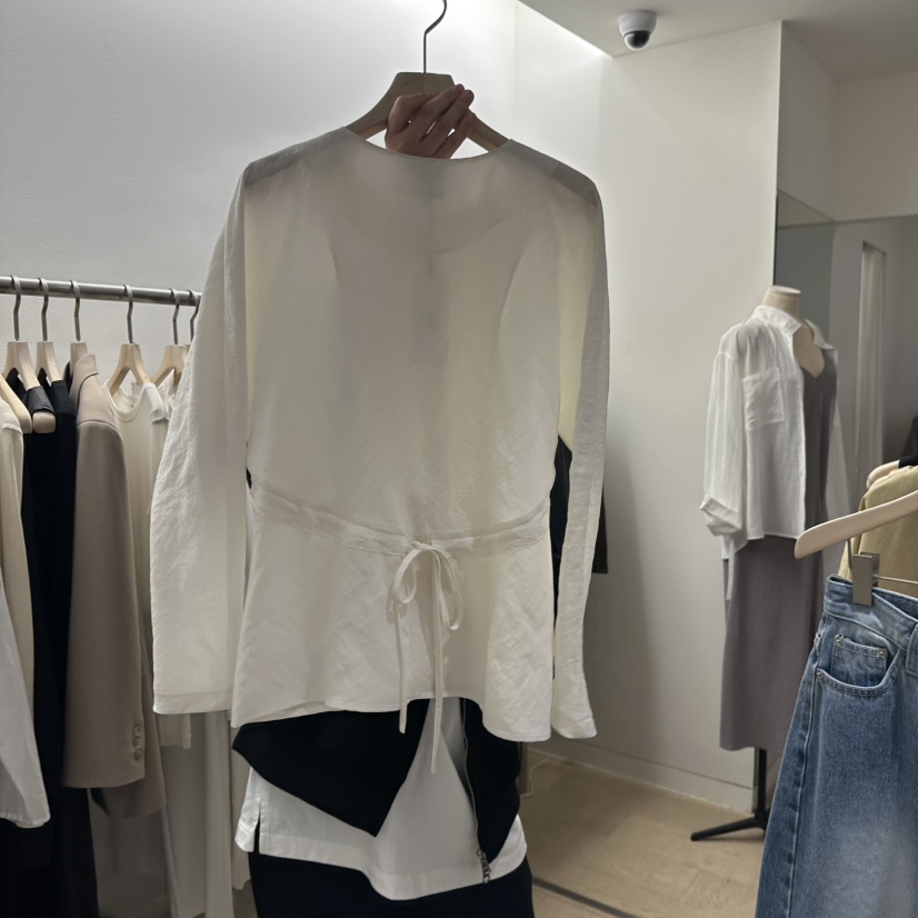 HAUTTE-P韓國㊣直郵東大門代購女裝新品時尚25春夏襯衫蕾絲衫HAUTTE襯衫/蕾絲衫