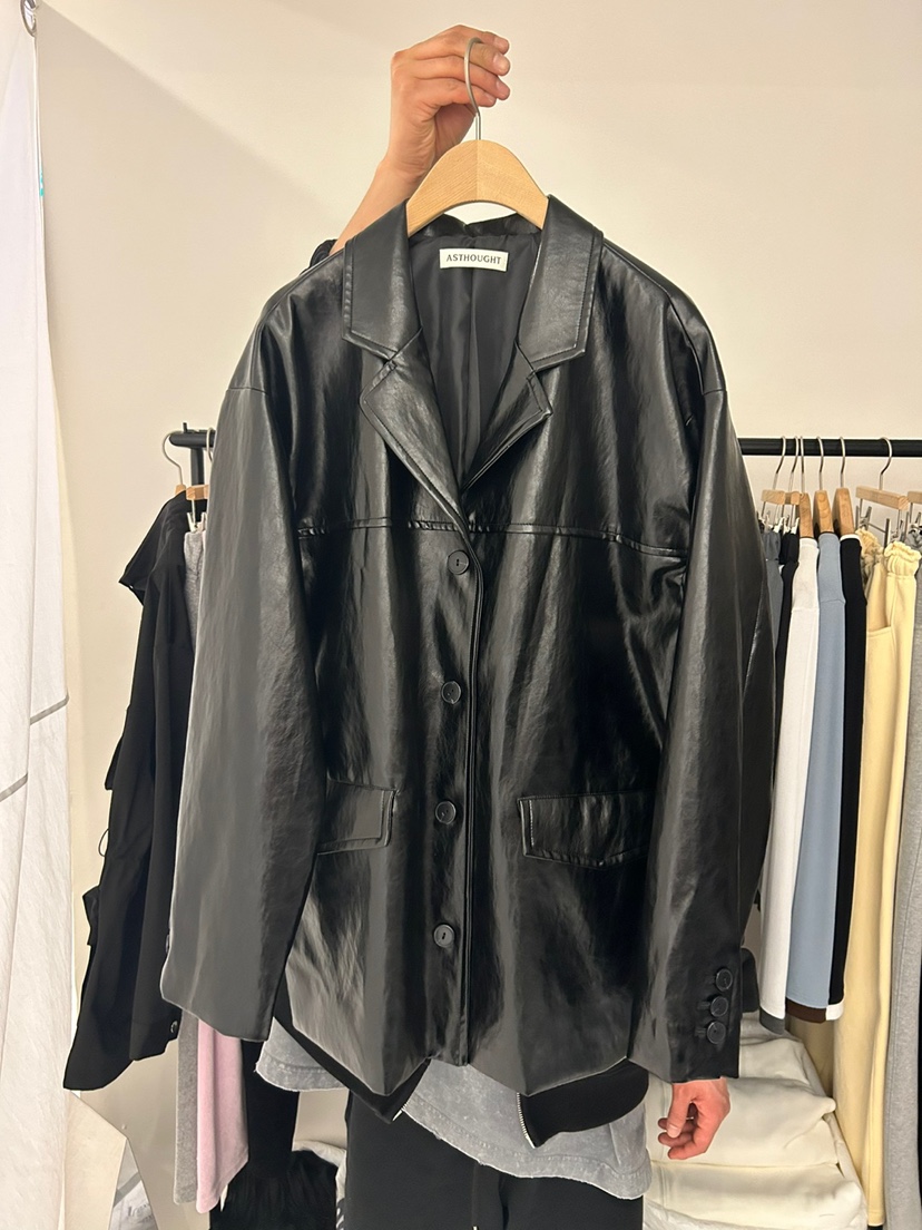 AS THOUGHT韓國直郵㊣東大門實拍女裝新品熱賣職業人氣夾克AS THOUGHT夾克圖色2