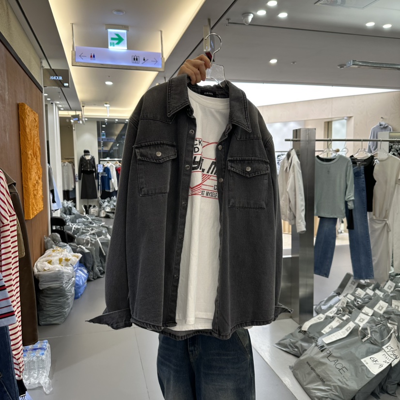 AMOUR韓國直郵㊣東大門實拍女裝新品25春夏人氣職業時尚夾克AMOUR夾克圖色2