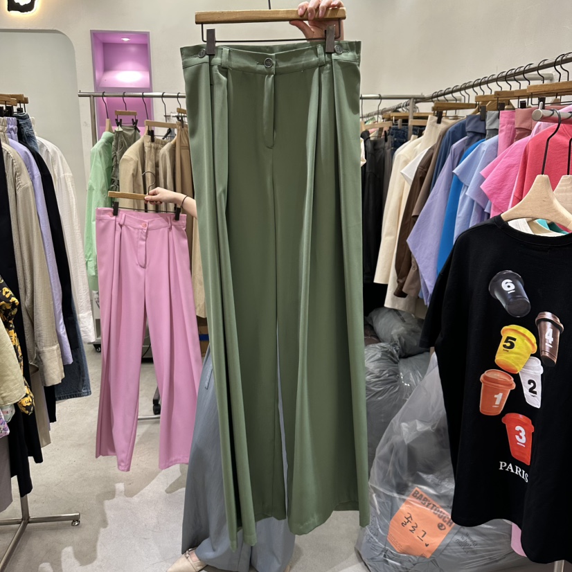 BISHOP韓國直郵㊣東大門實拍女裝新品人氣時尚休閑職業休閑褲b#/BISHOP休閑褲